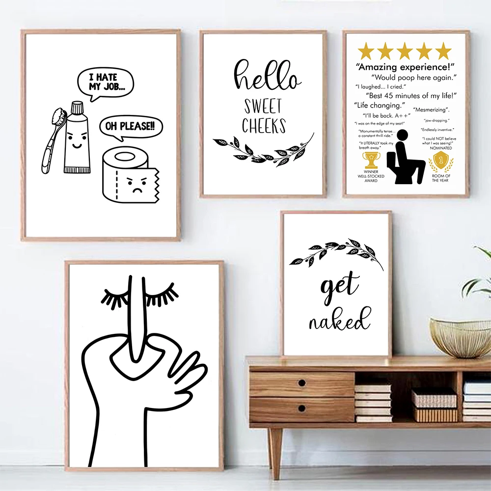Home Bathroom Rules - Toilette Humour cattivo odore linea carina