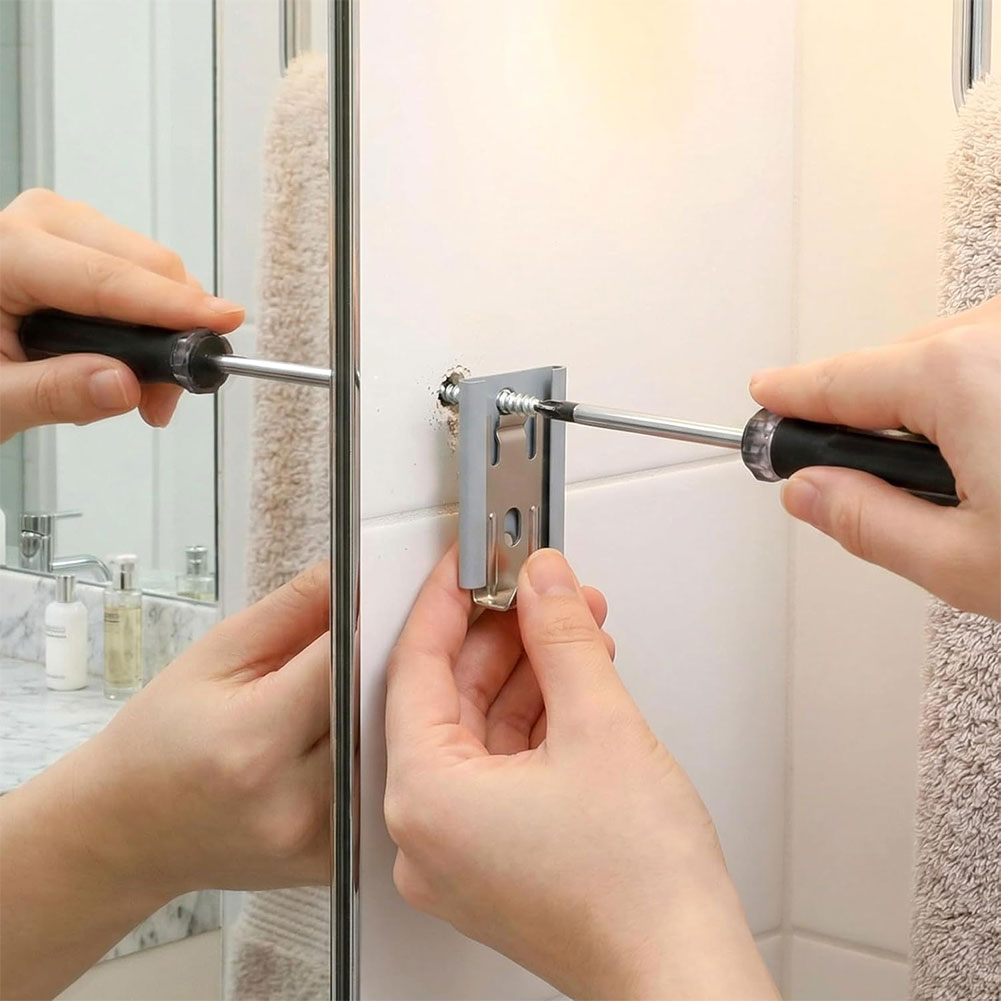 Home Hardware Bathroom Mirrors - Clip per specchio da bagno regolabili