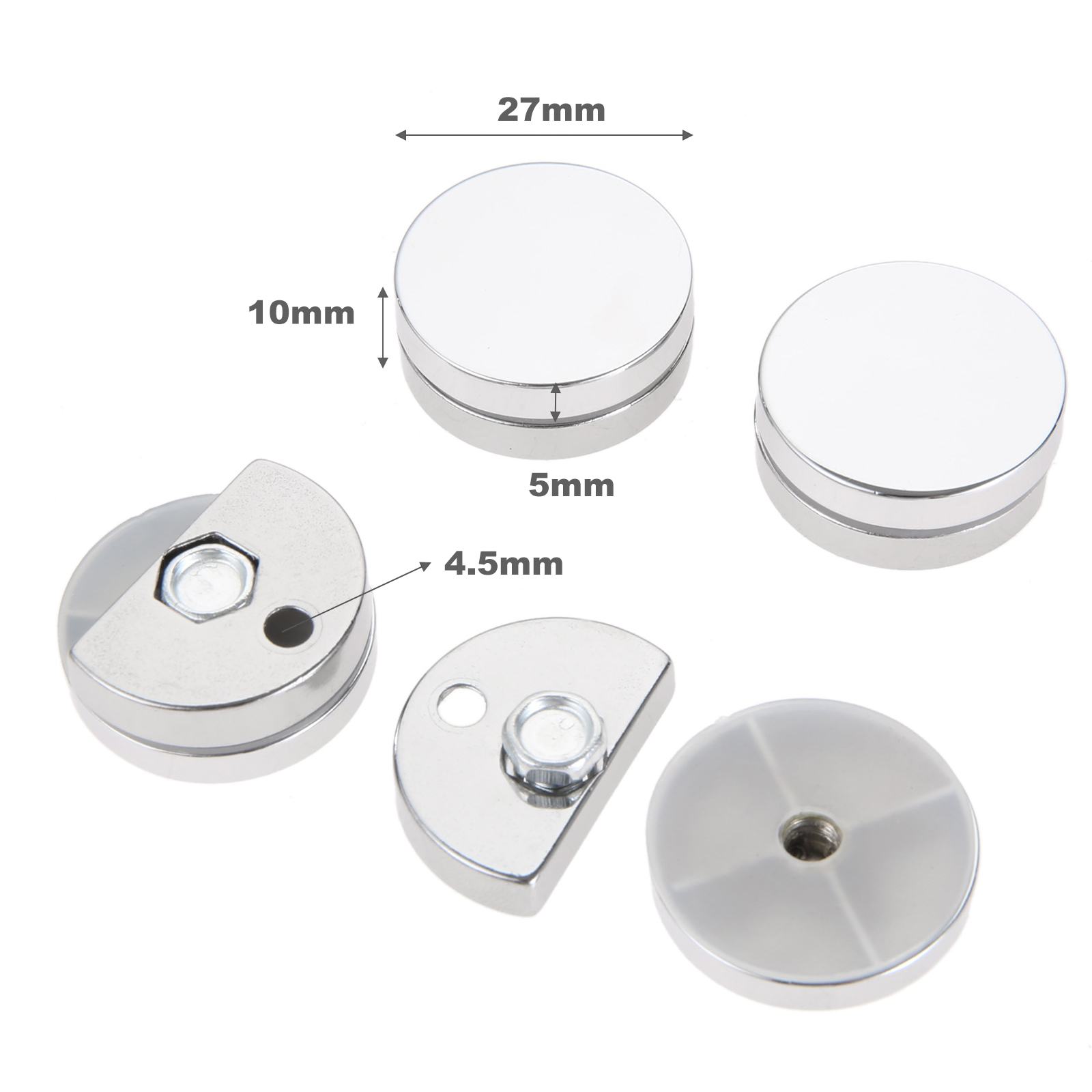 Home Hardware Bathroom Mirrors - 4 pz 27mm morsetto di vetro