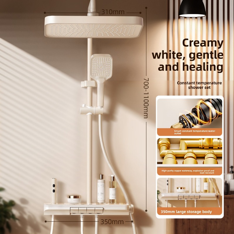 Home Bathroom Set - Set Doccia Termostatico in Rame Puro,