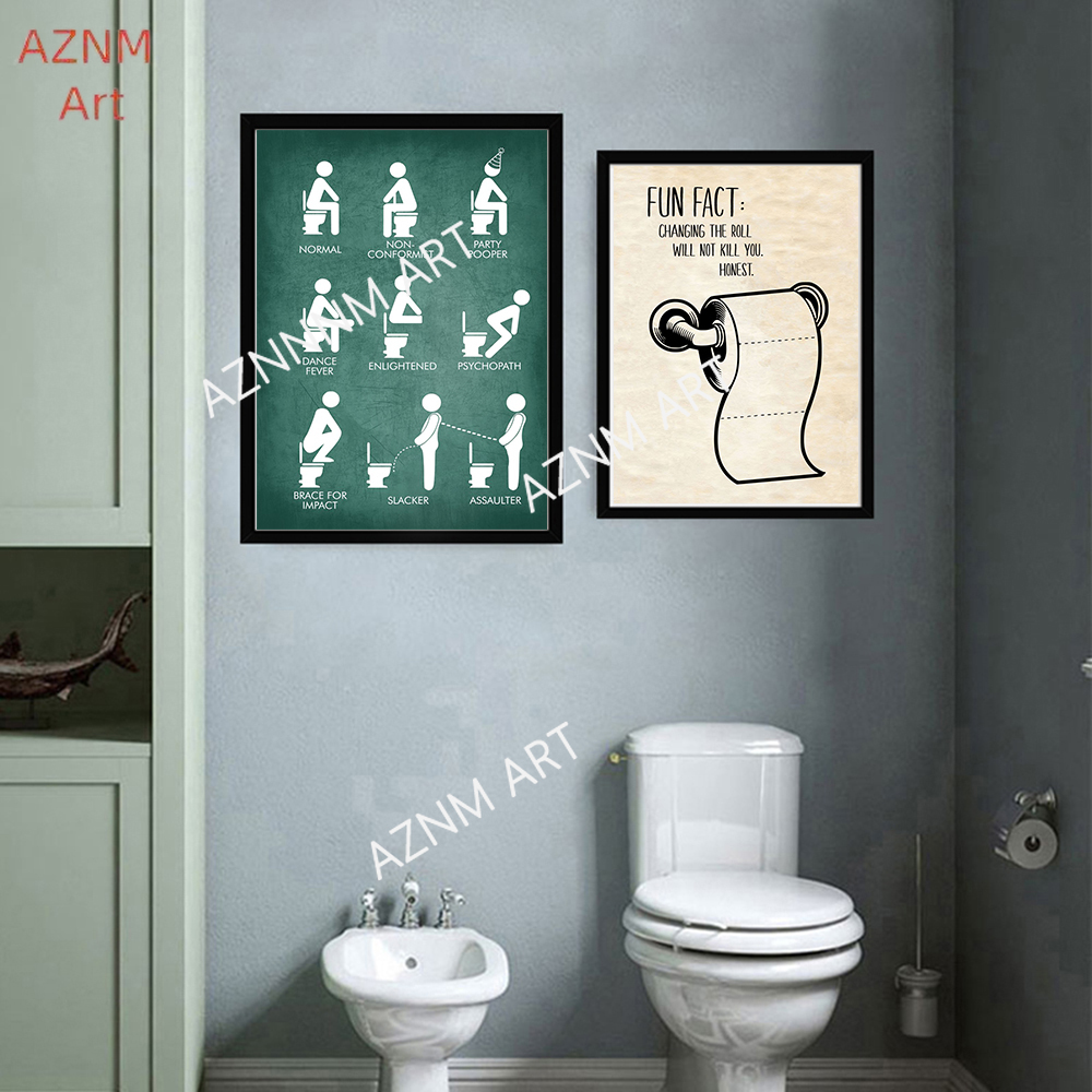 Arte della parete su tela pitt - Home Bathroom Rules recensione e prezzo
