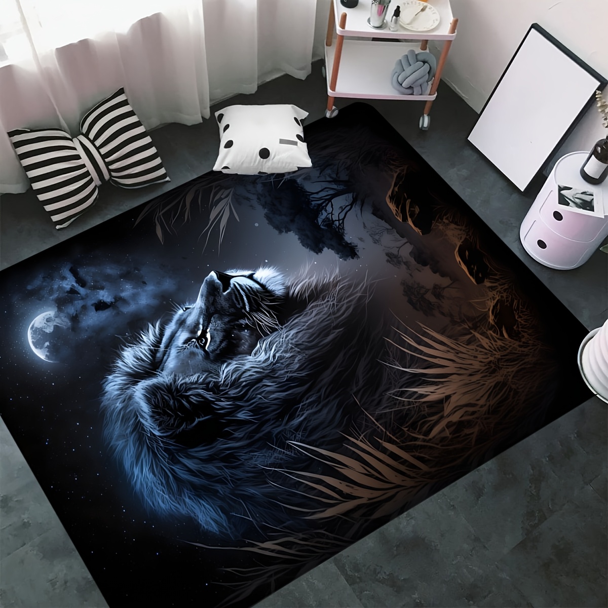 Tappeto Starry Night Lion - Ta - Home Toilet Bathroom Design recensione e prezzo