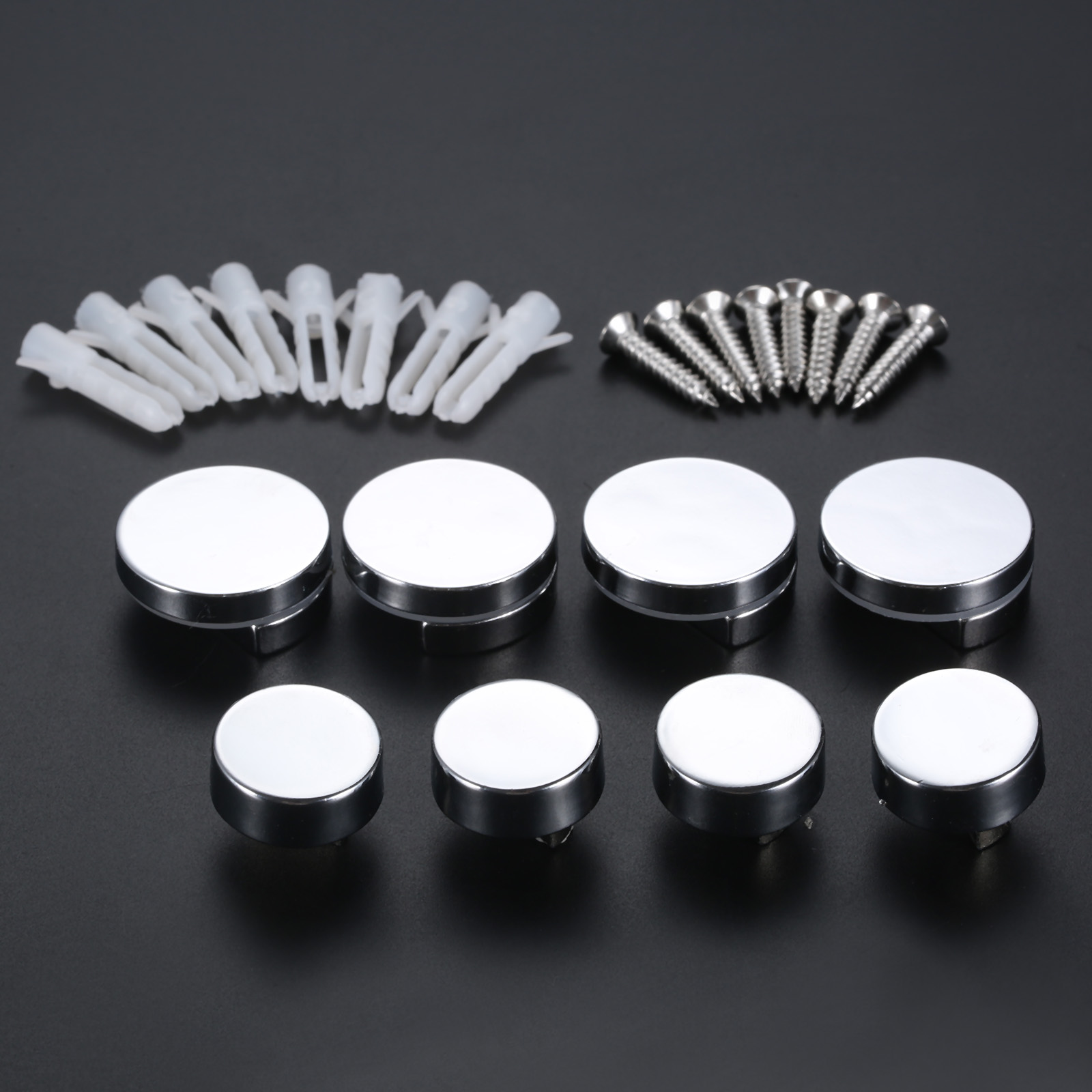 4pcs 20/27mm morsetto di vetro - Home Hardware Bathroom Mirrors recensione e prezzo