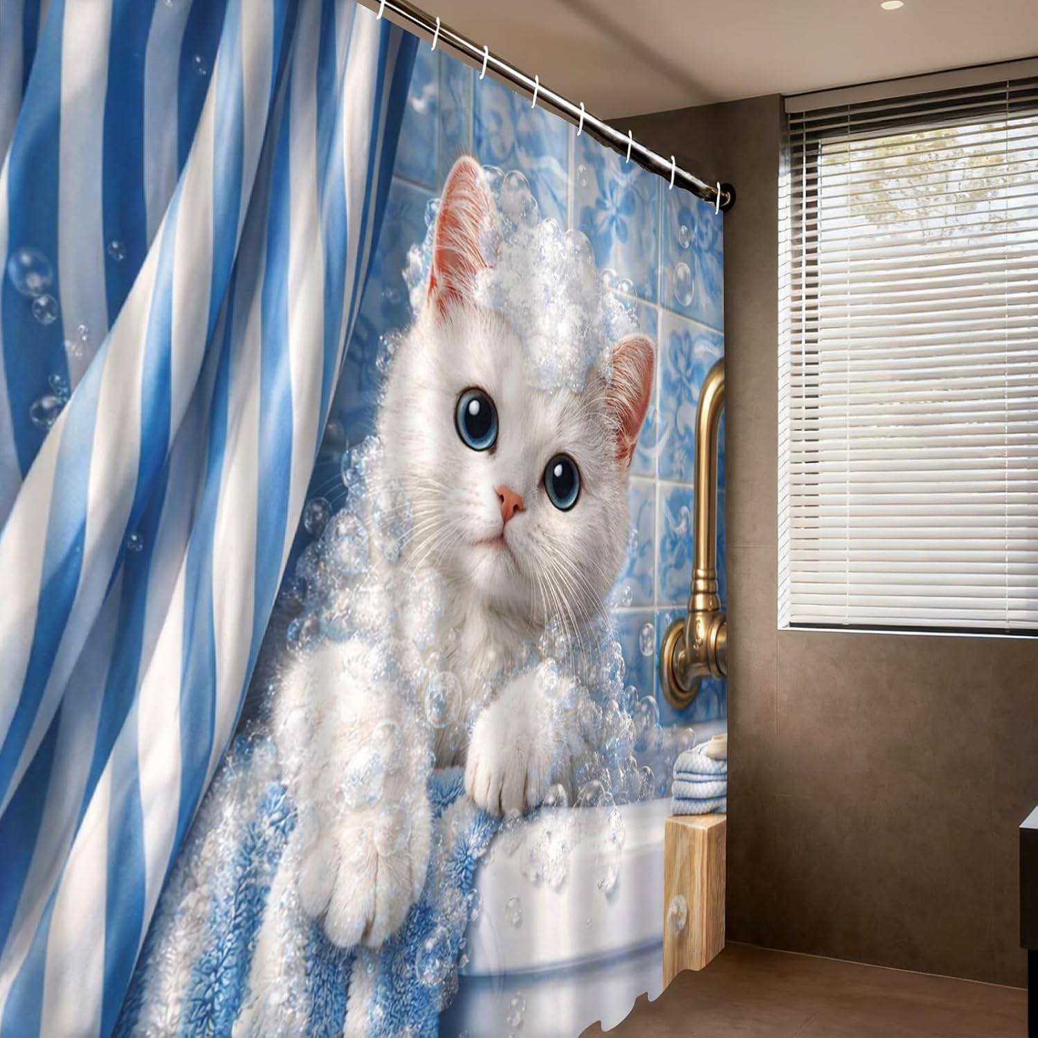 Adorabile Tenda da Doccia con  - Adorable Home Bathroom Ideas recensione e prezzo