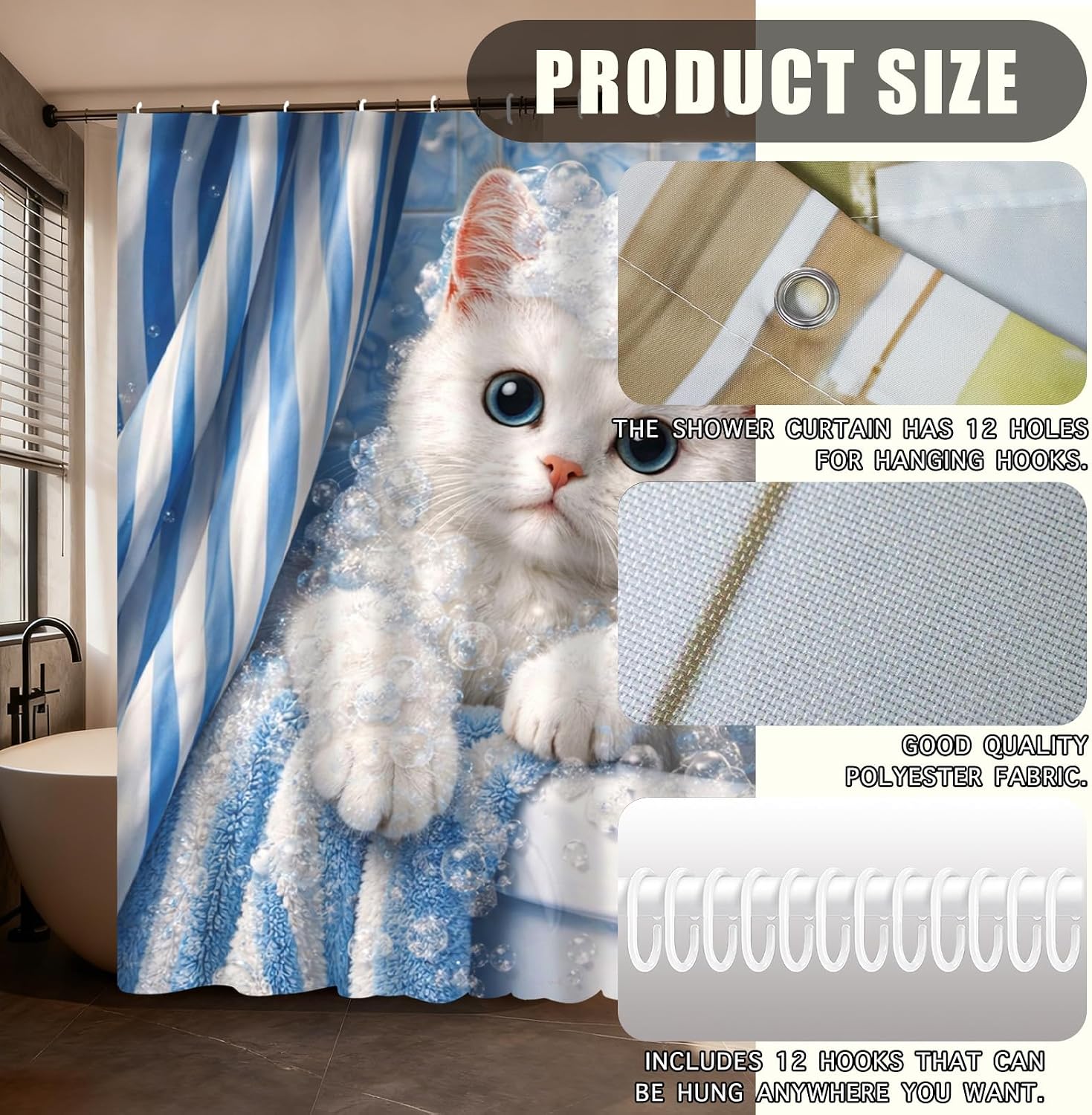 Adorabile Tenda da Doccia con  - Adorable Home Bathroom Ideas recensione e prezzo